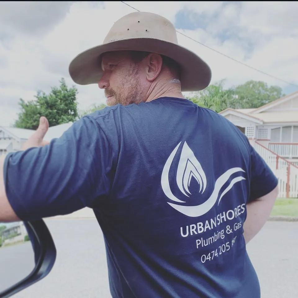 Urban Shores Plumbing and Gas team member in branded workwear